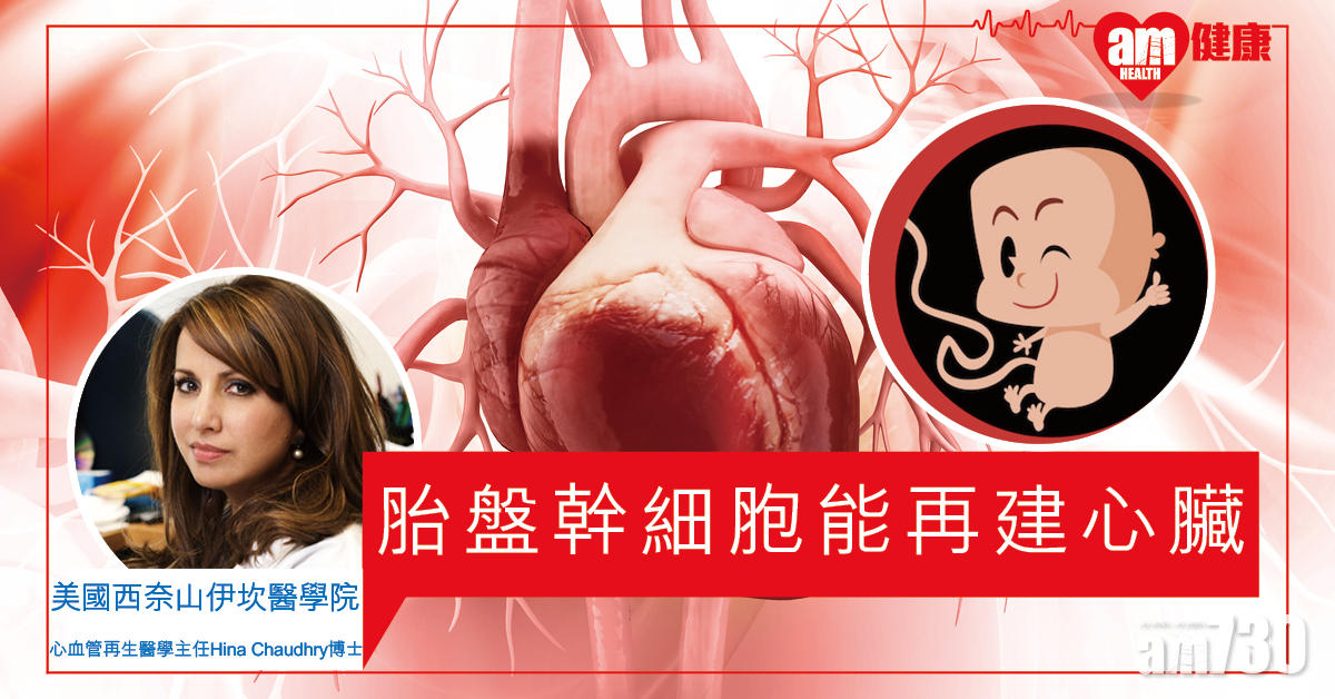 【器官再生】美研：利用胎盤幹細胞 再生心臟細胞