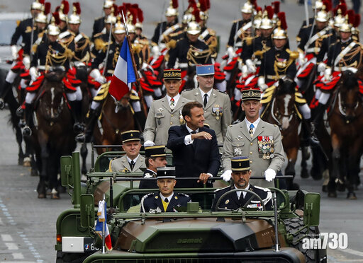 【太空防衛】法國國慶閱兵 總統馬克龍宣布建立太空司令部