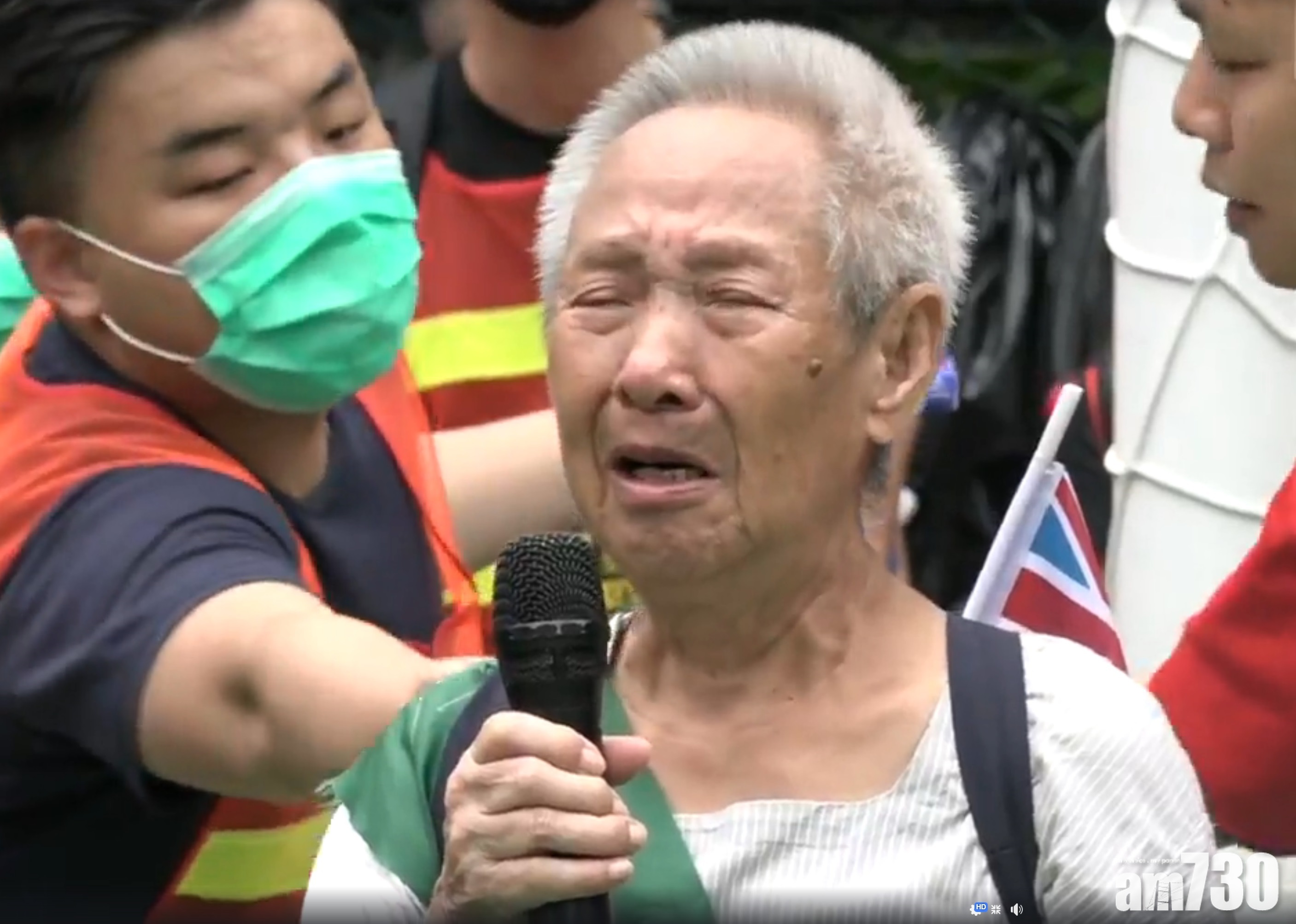 【更新．旺角再遊行】遊行大隊出發 銀髮族嗚咽：不願再見有人受傷