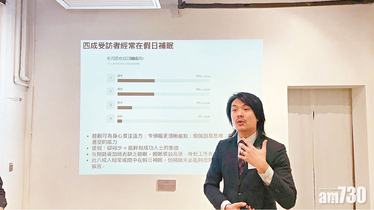 調查︰港人平均每日僅睡4小時
