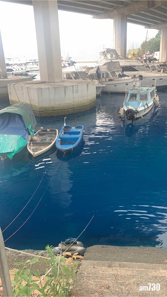 環保署調查海面變藍色事件