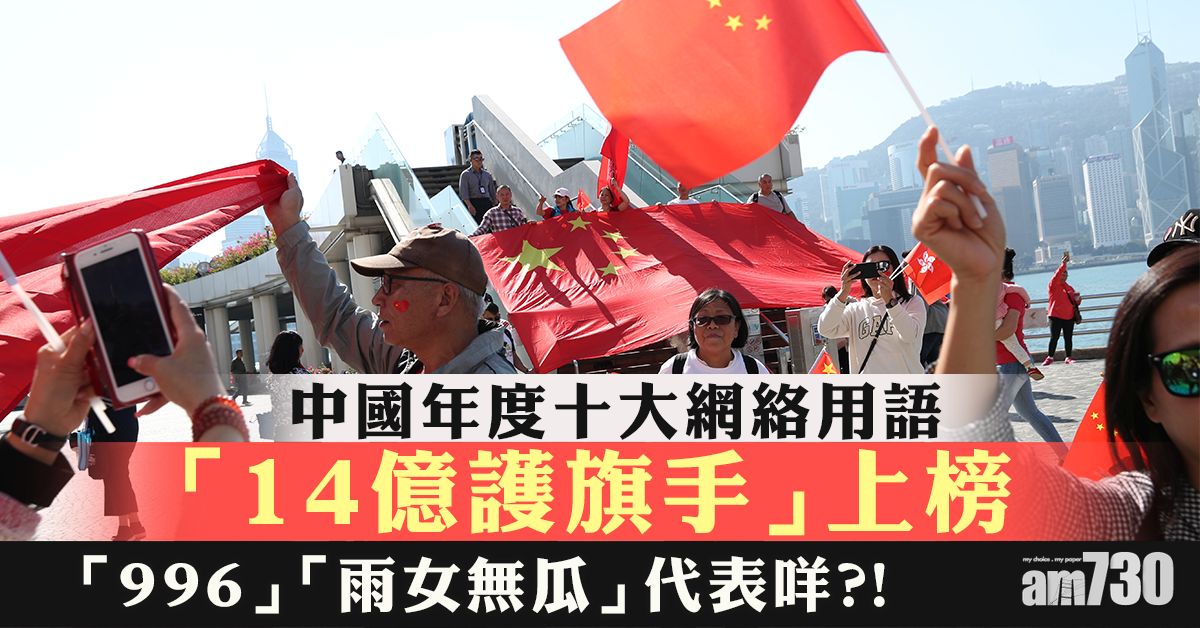 官方公布年度十大網絡用語 「14億護旗手」上榜