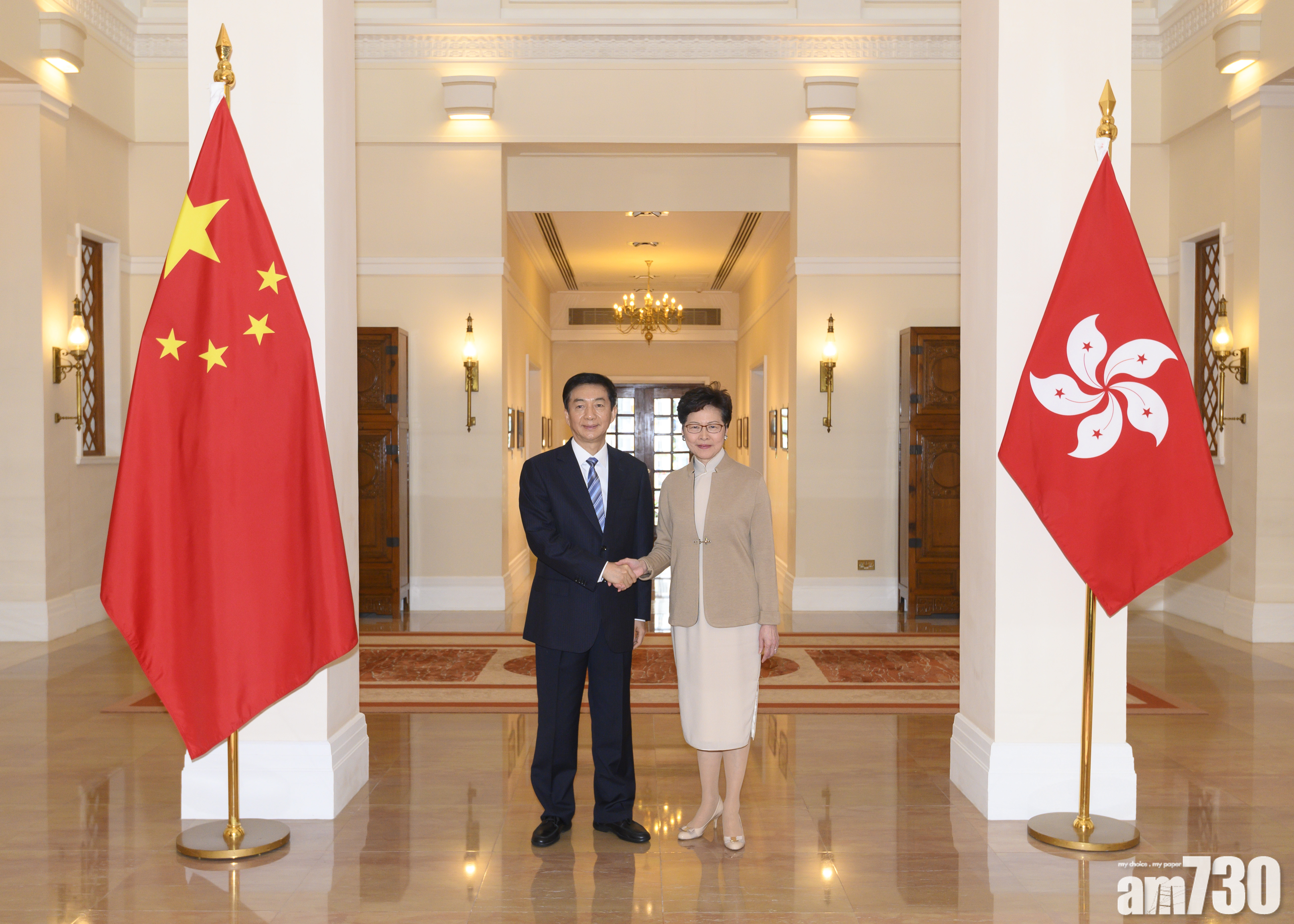 林鄭駱惠寧會面 雙方同意中央支持下港可重新出發