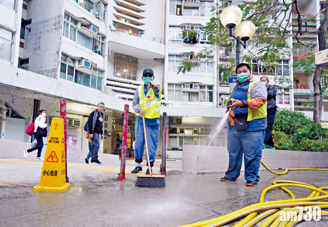 興田邨居民暨保安確診 離遠打招呼非密切接觸