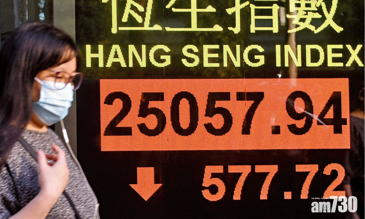 周二升市全蒸發 科技股瀉 北水買