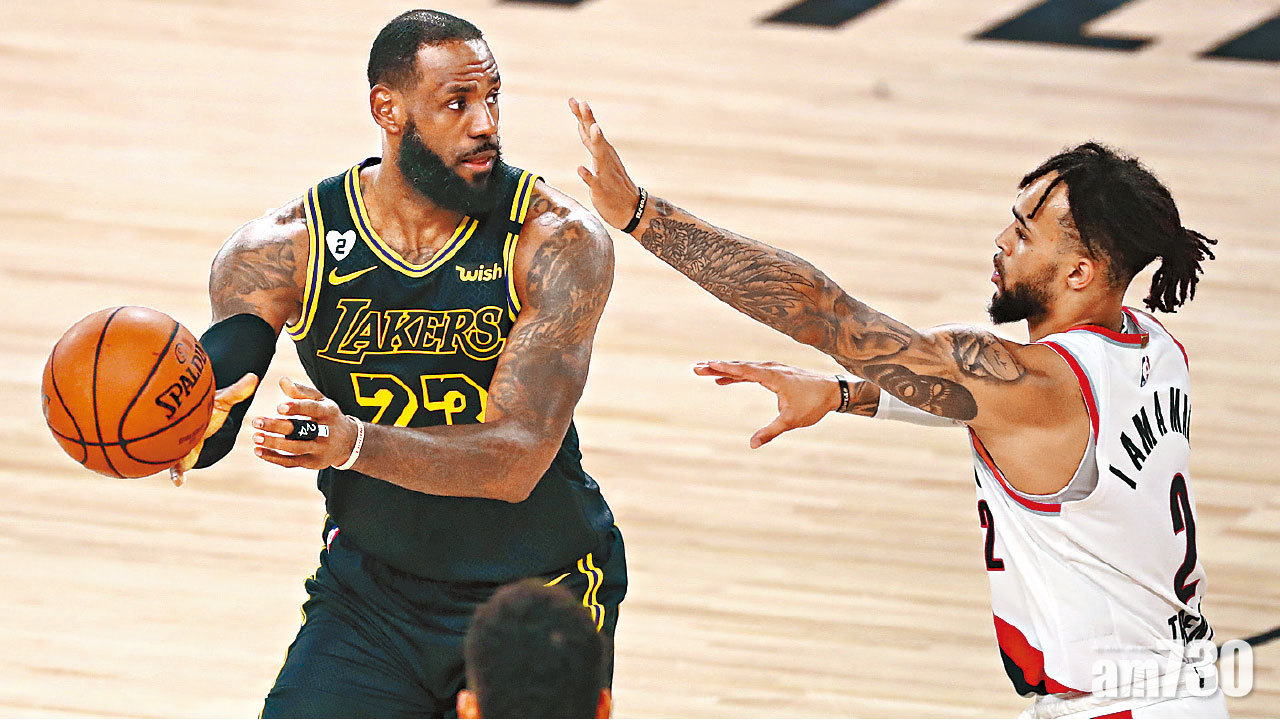 NBA季後賽 湖人曼巴日炒拓荒者 占士：高比就在球館內