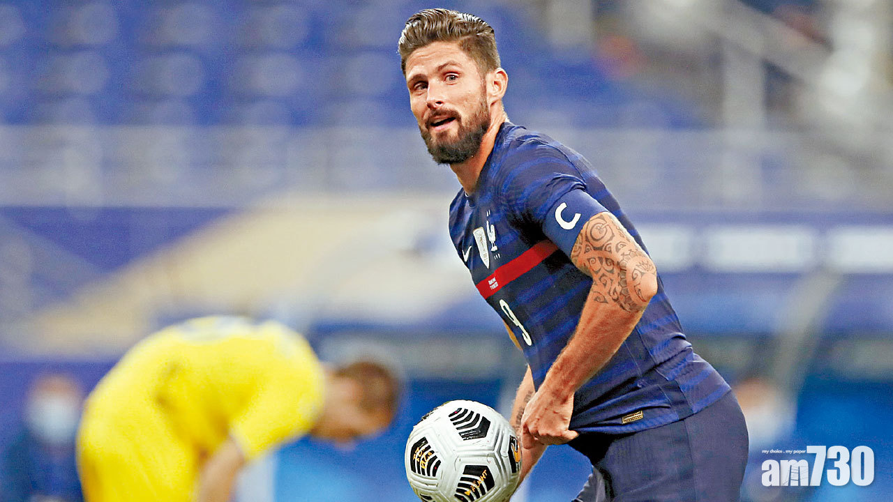 法國大炒烏克蘭 基奧特起孖超越柏天尼