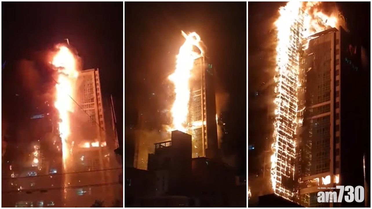 【有片】南韓33層商住大廈燒通頂 88人送院