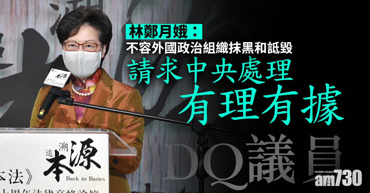 【DQ議員】林鄭月娥：請求中央處理有理有據
