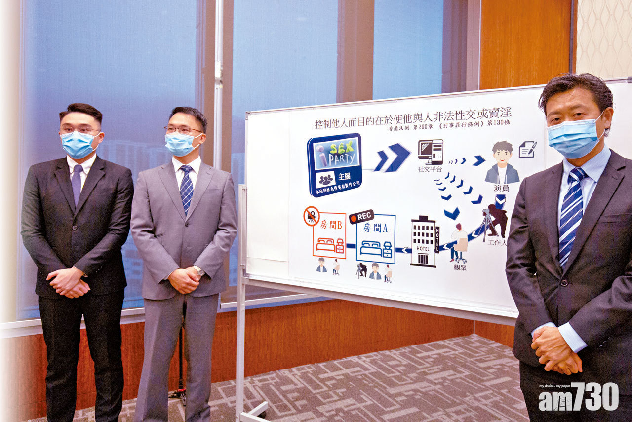 誘拍色情片逼賣淫再勒索 最少4男受害 7漢被捕