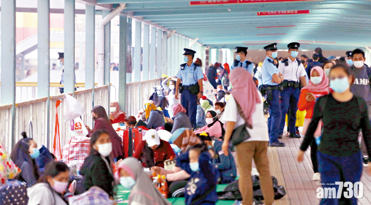 外傭聚集熱點涉違限聚令 市民促警方加強巡查