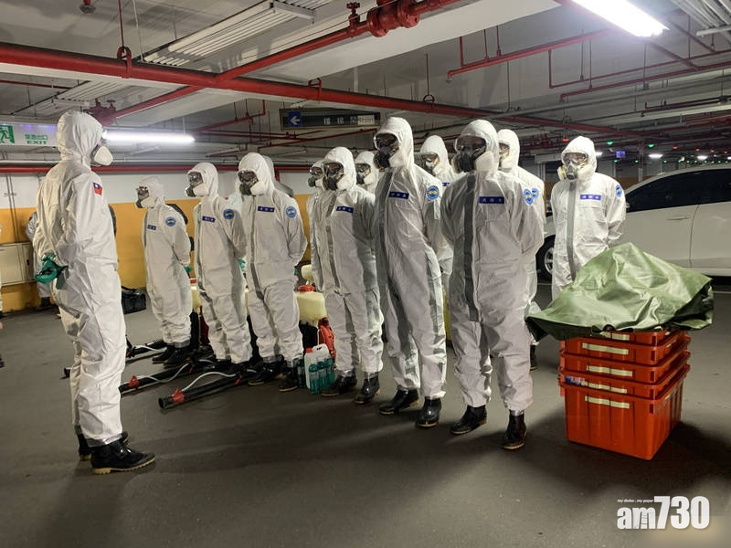 【新冠肺炎】台灣再增4人確診 化學兵進駐醫院消毒