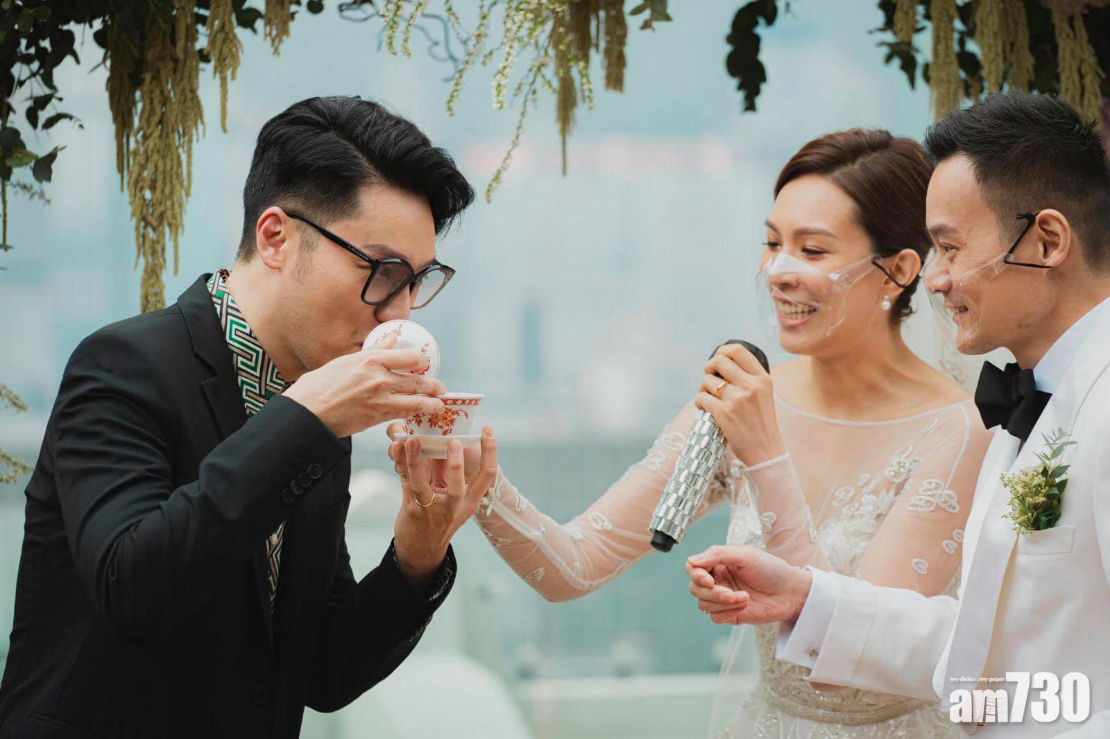 朱慧敏出嫁 王賢誌獲一對新人斟茶眼濕濕