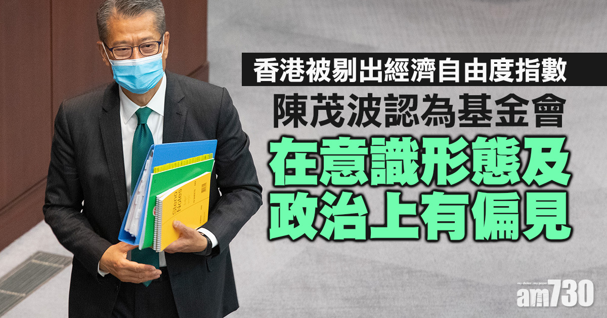 港被剔出經濟自由度指數　陳茂波不同意指經濟政策由中央操控