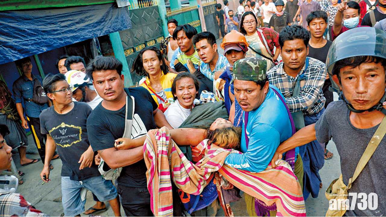 仰光兩中資廠遭縱火 緬軍警多地鎮壓5死