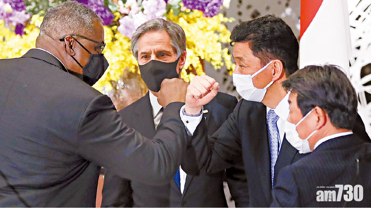 首個外訪 美卿布林肯偕防長訪日 批中國區內侵略脅迫