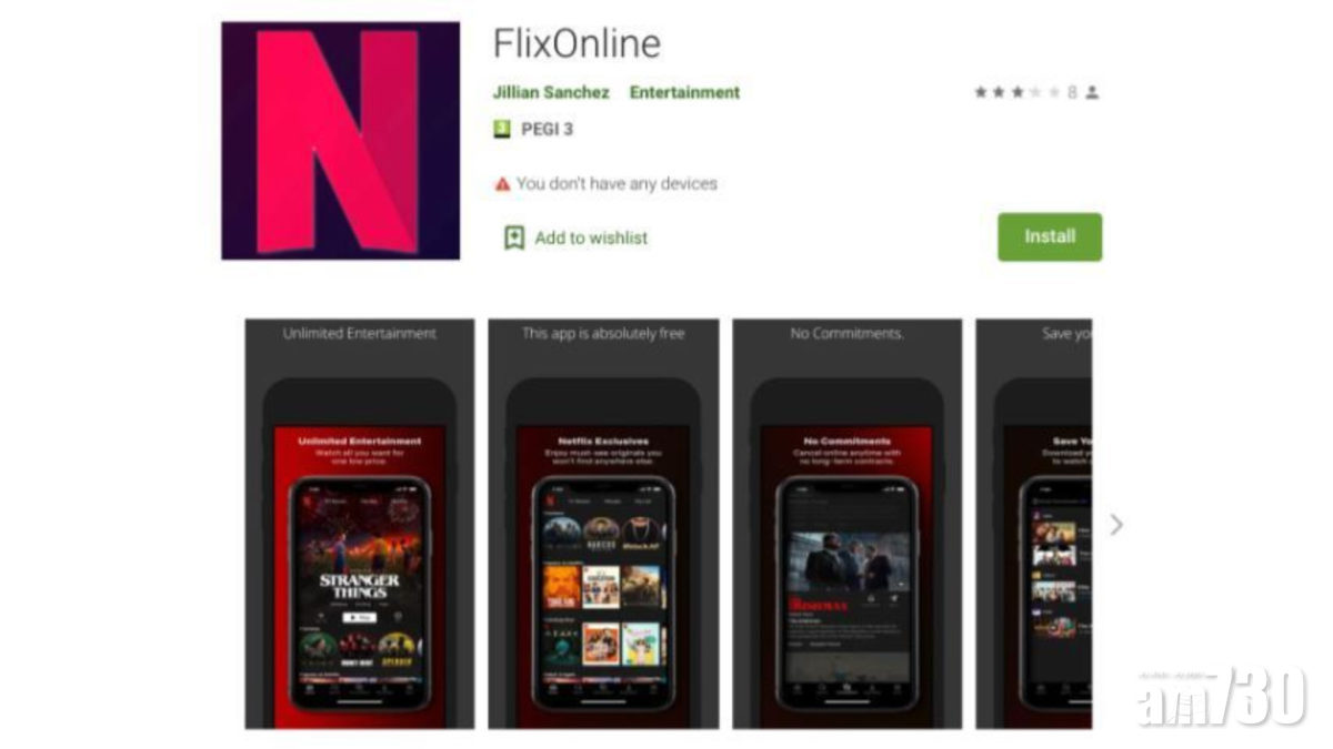 假Netflix以免費試用作招徠 盜取信用卡資料