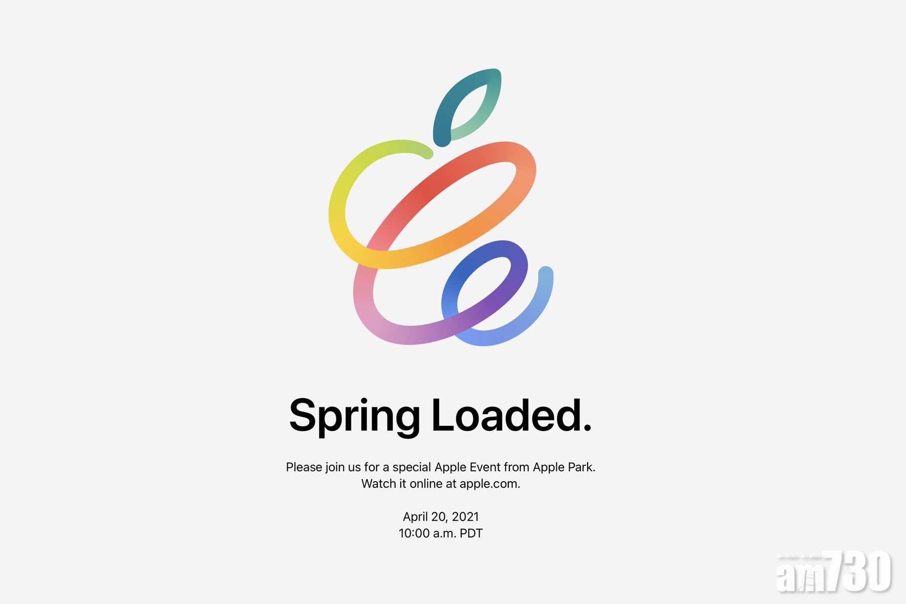 Apple春季發表會 4月21日凌晨網上舉行