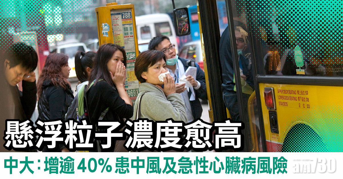 空氣污染丨中大證實跟早期動脈粥樣硬化病變有密切關連