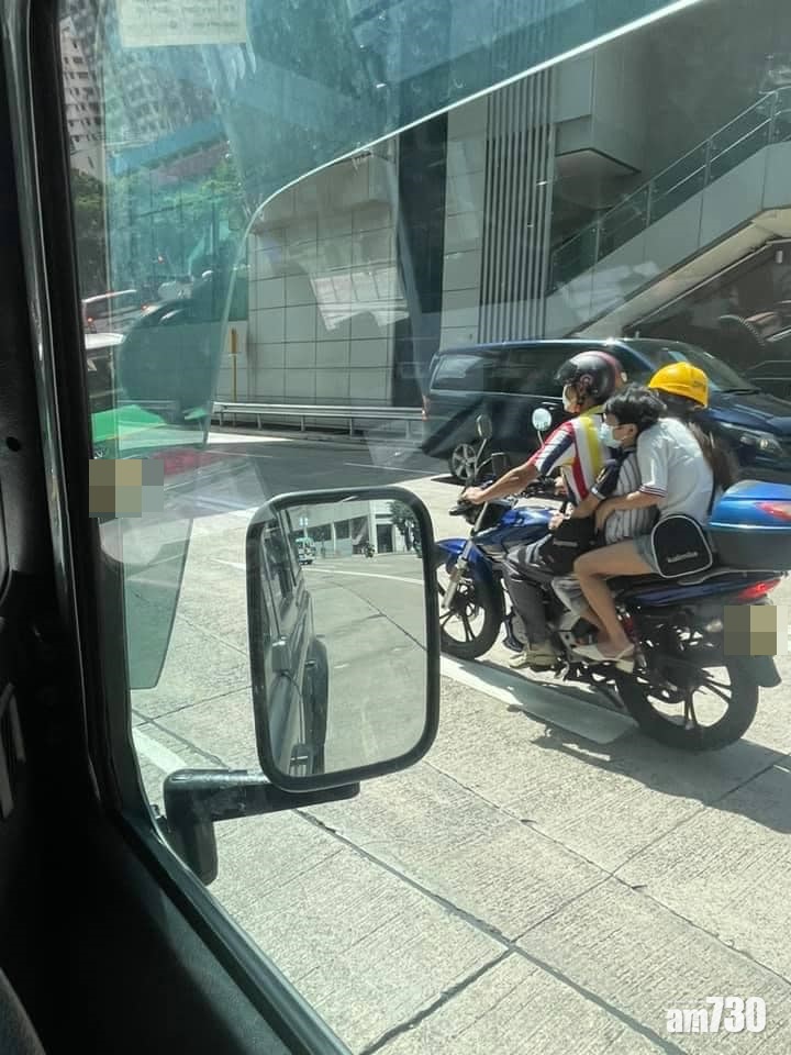 網上熱話｜電單車超載兼乘客不戴頭盔照惹「似大陸」爭論