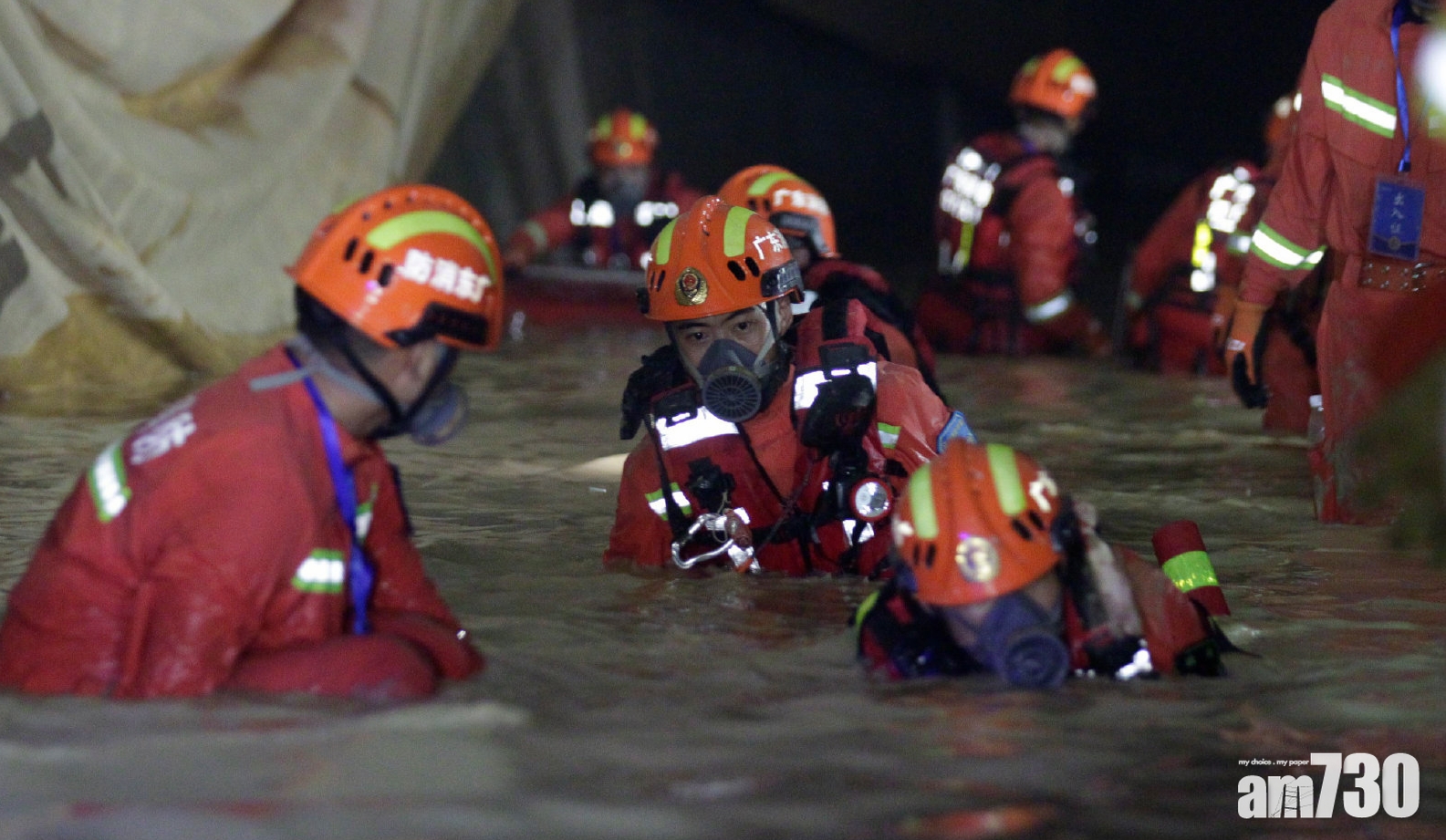 珠海隧道透水｜搜救人員尋獲2具遺體 12工人仍被困