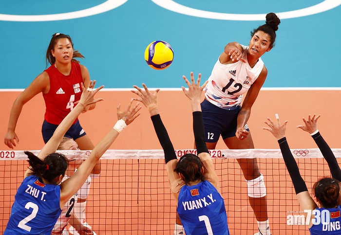 東京奧運｜中國女排兩連敗　直落3局不敵美國