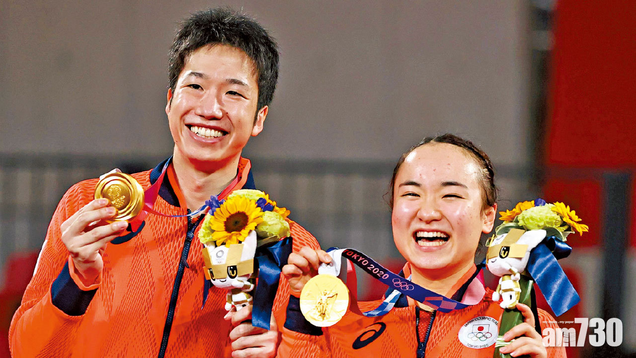 人生如戲 兄妹檔相差12歲齊圓夢 日乒乓混雙逆轉奪金牌