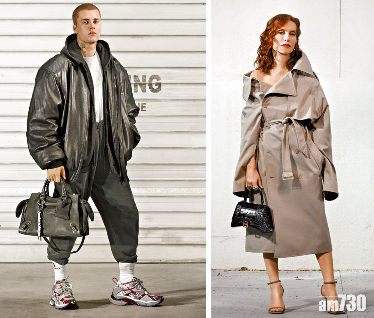 Justin演繹BALENCIAGA潮物