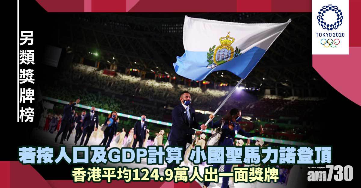 東京奧運｜另類獎牌榜聖馬力諾登頂　香港獎牌要花300億美金