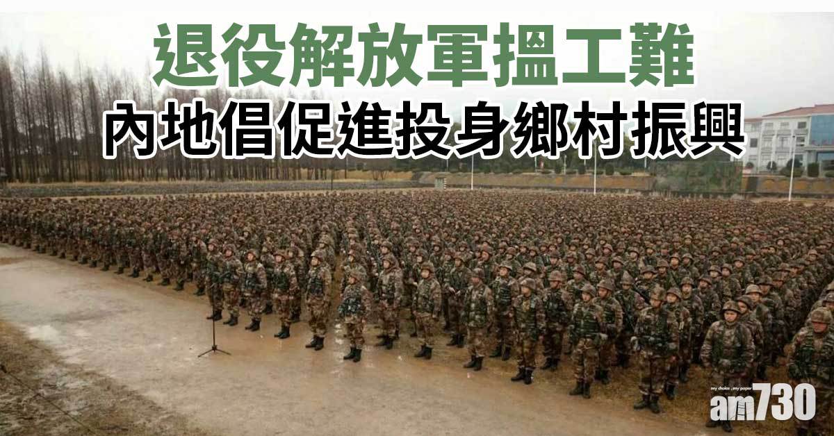 退役解放軍搵工難 內地倡促進投身鄉村振興