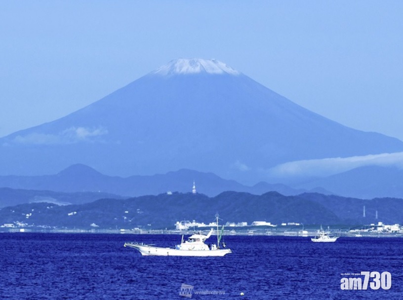 日本富士山現「初冠雪」 較去年早21日