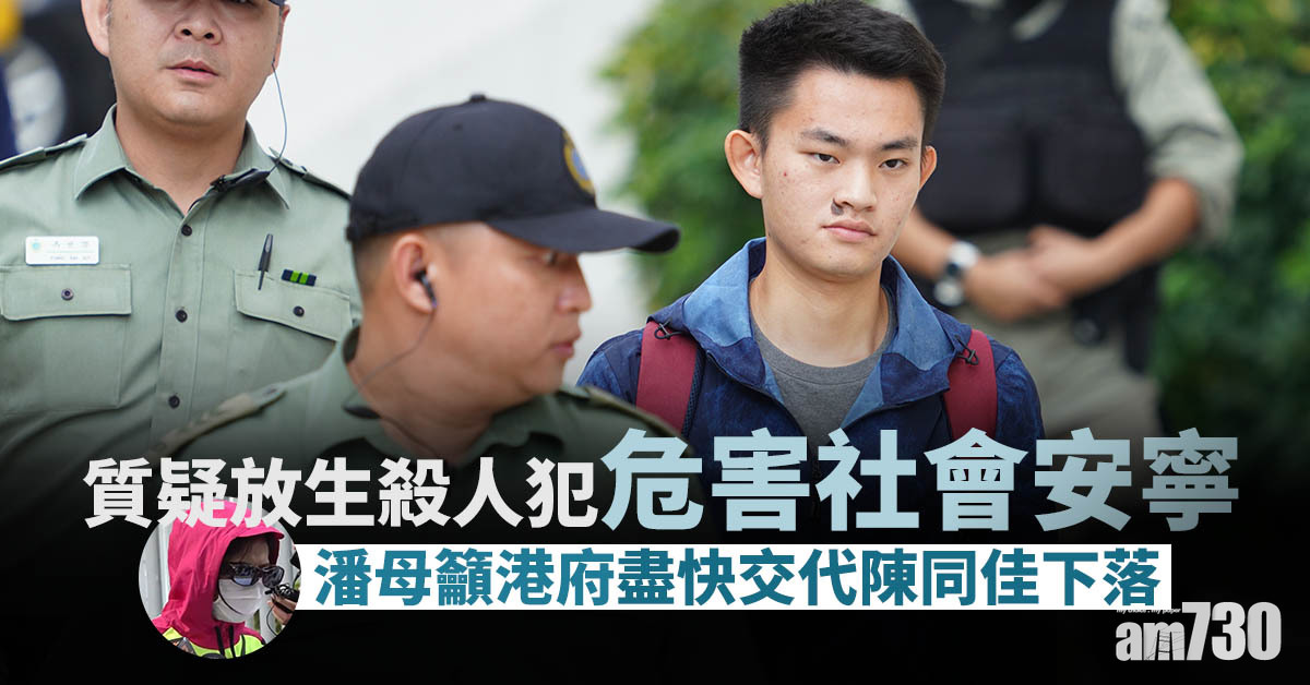 陳同佳案｜質疑放生殺人犯危害社會安寧　潘母盼約陳同佳對話