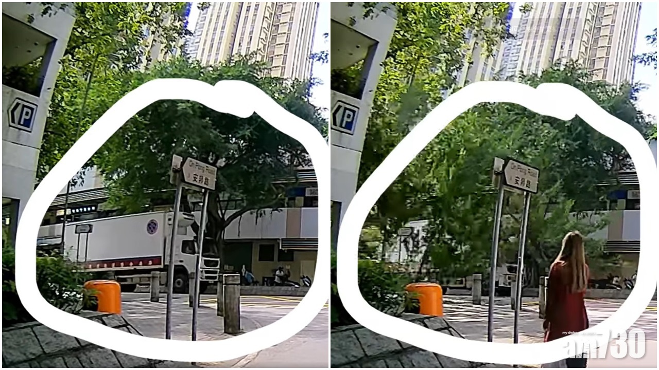 車CAM直擊｜大埔貨車意外撼樹　樹椏折斷好牙煙