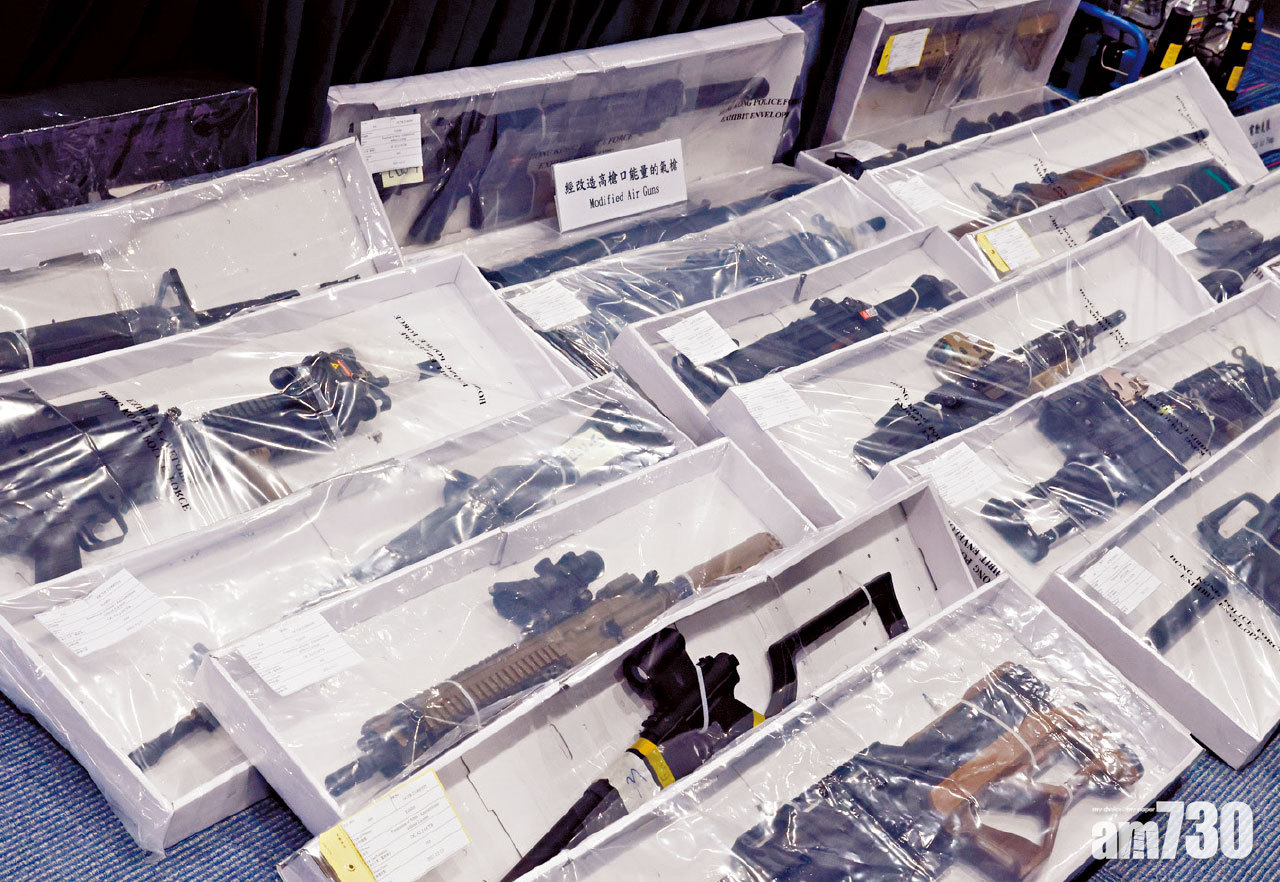 防微杜漸｜檢懷疑改裝氣槍拘十人 警︰部分威力如真槍