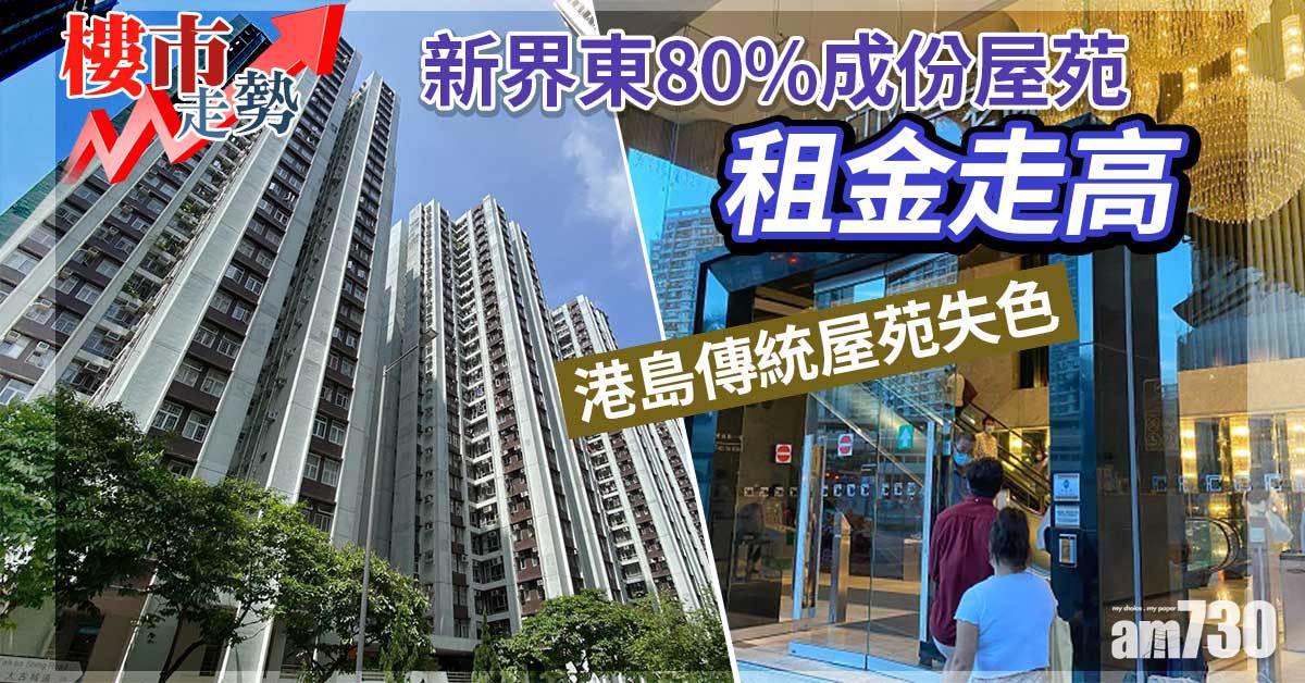 樓市走勢｜新界東80%成份屋苑租金走高 港島傳統屋苑失色