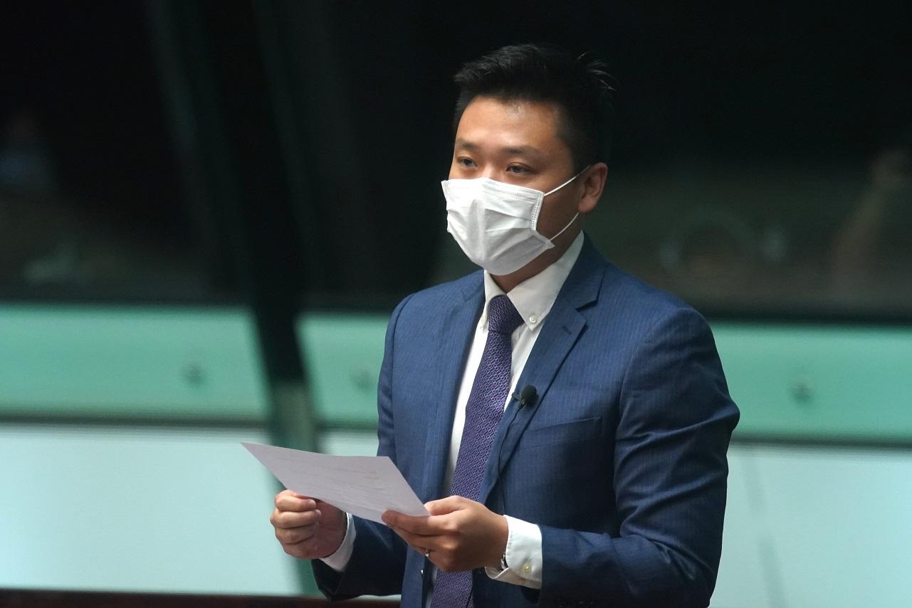 民建聯立法會議員鄭泳舜。(資料圖片/陳奕釗攝)