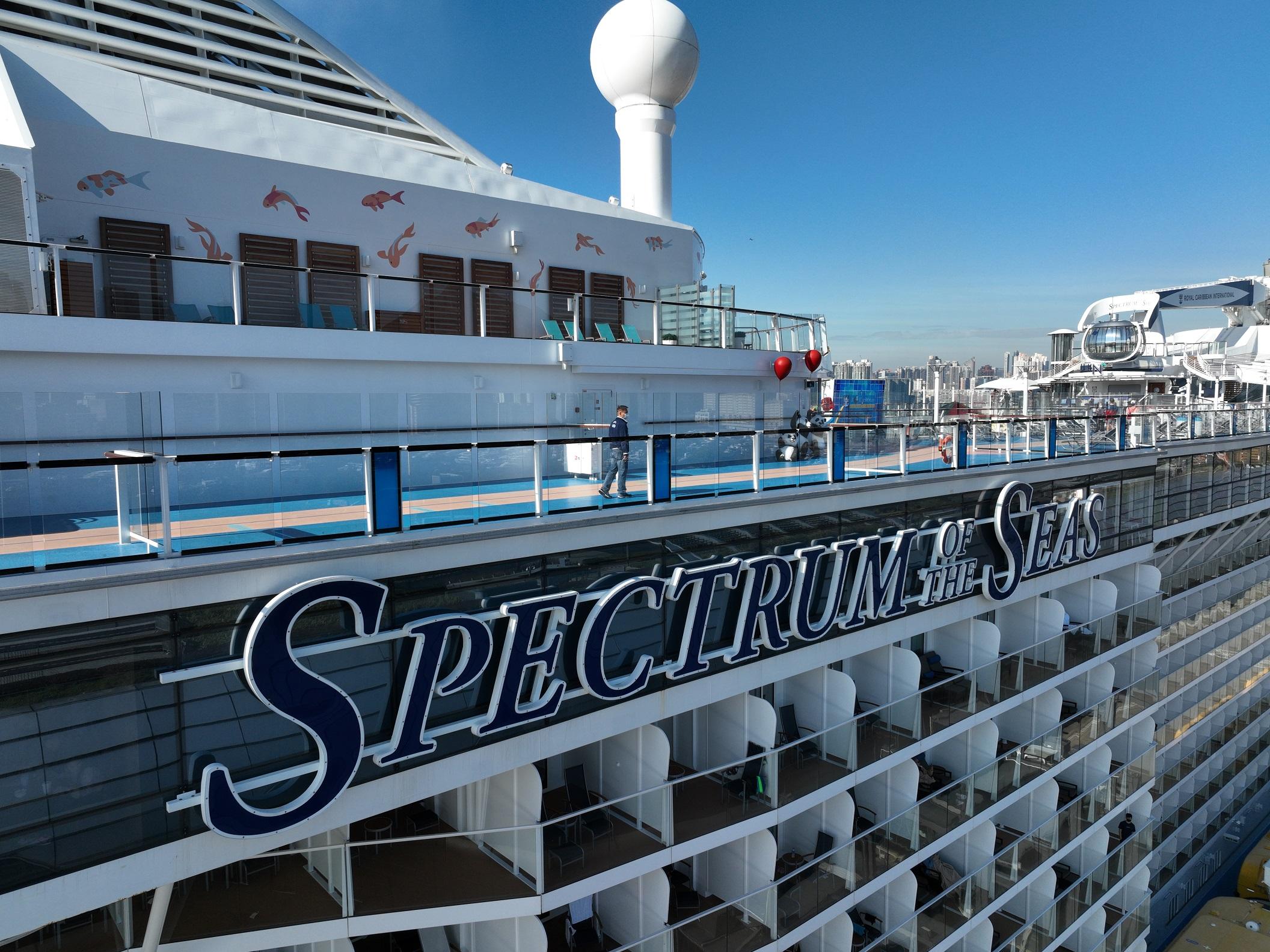 海洋光譜號早前有密切接觸者,需要提早返航。(資料圖片/陳奕釗攝)