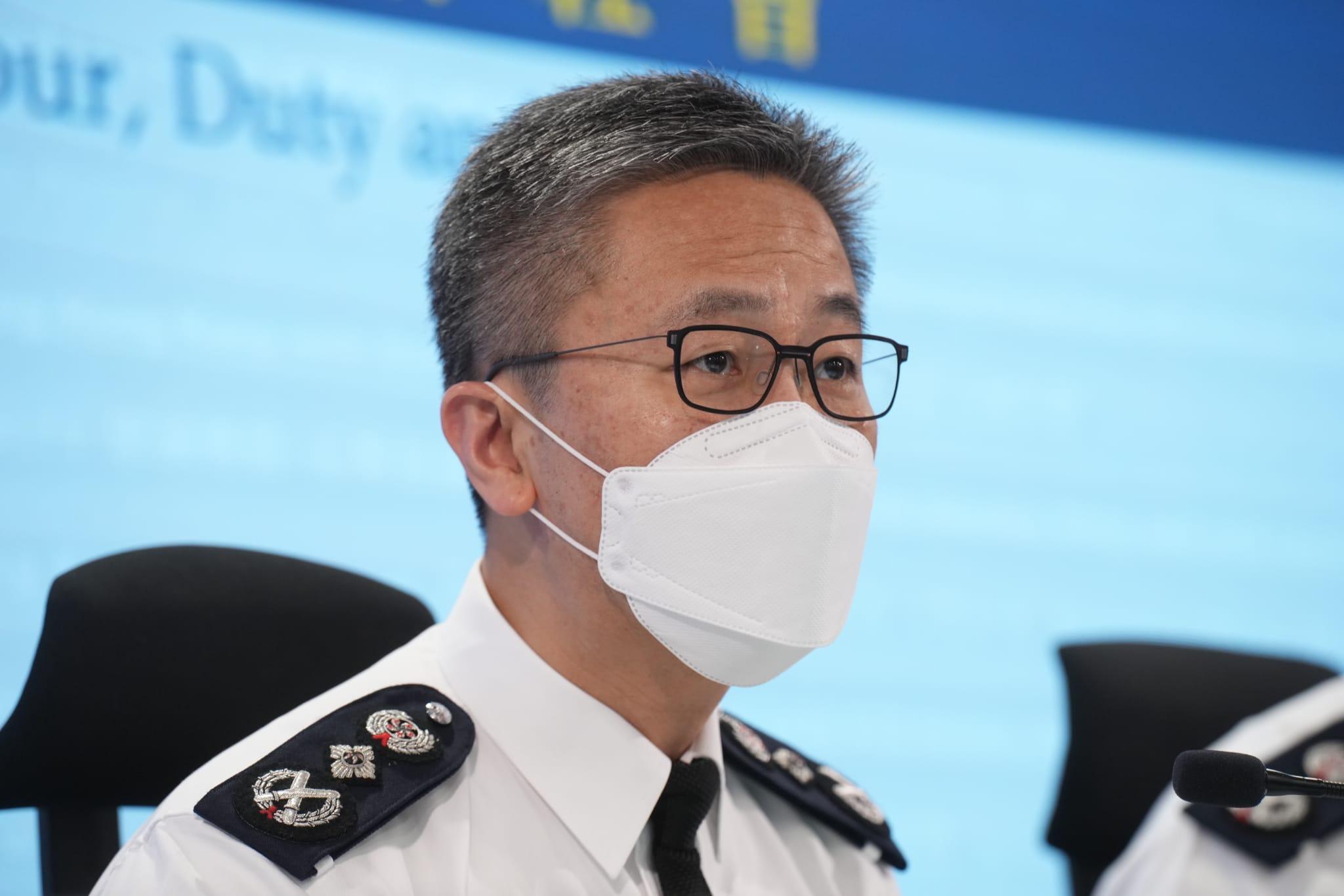 蕭澤頤指,有關洪為民生日派對事件的調查還未完成,他不方便回應。(陳奕釗攝)