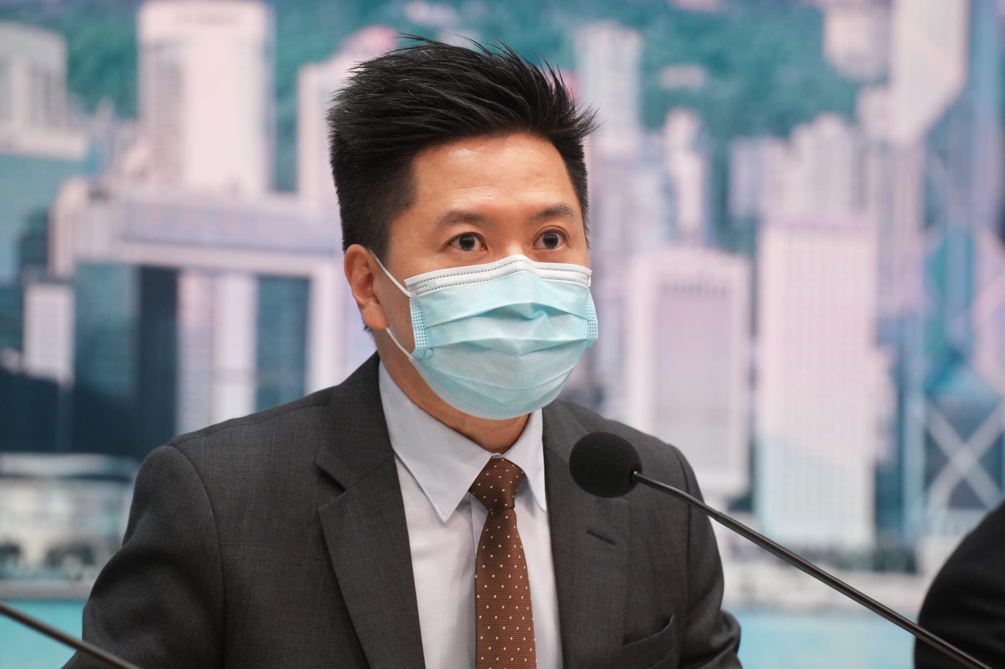 衛生防護中心總監徐樂堅。(陳奕釗攝)