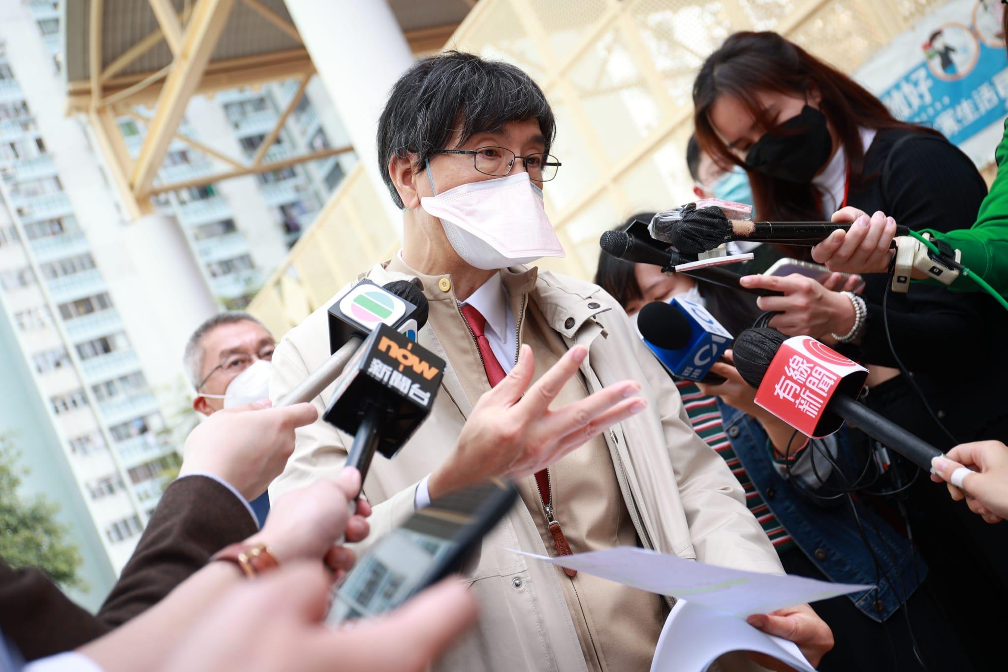 政府專家顧問袁國勇。(莊振邦攝)