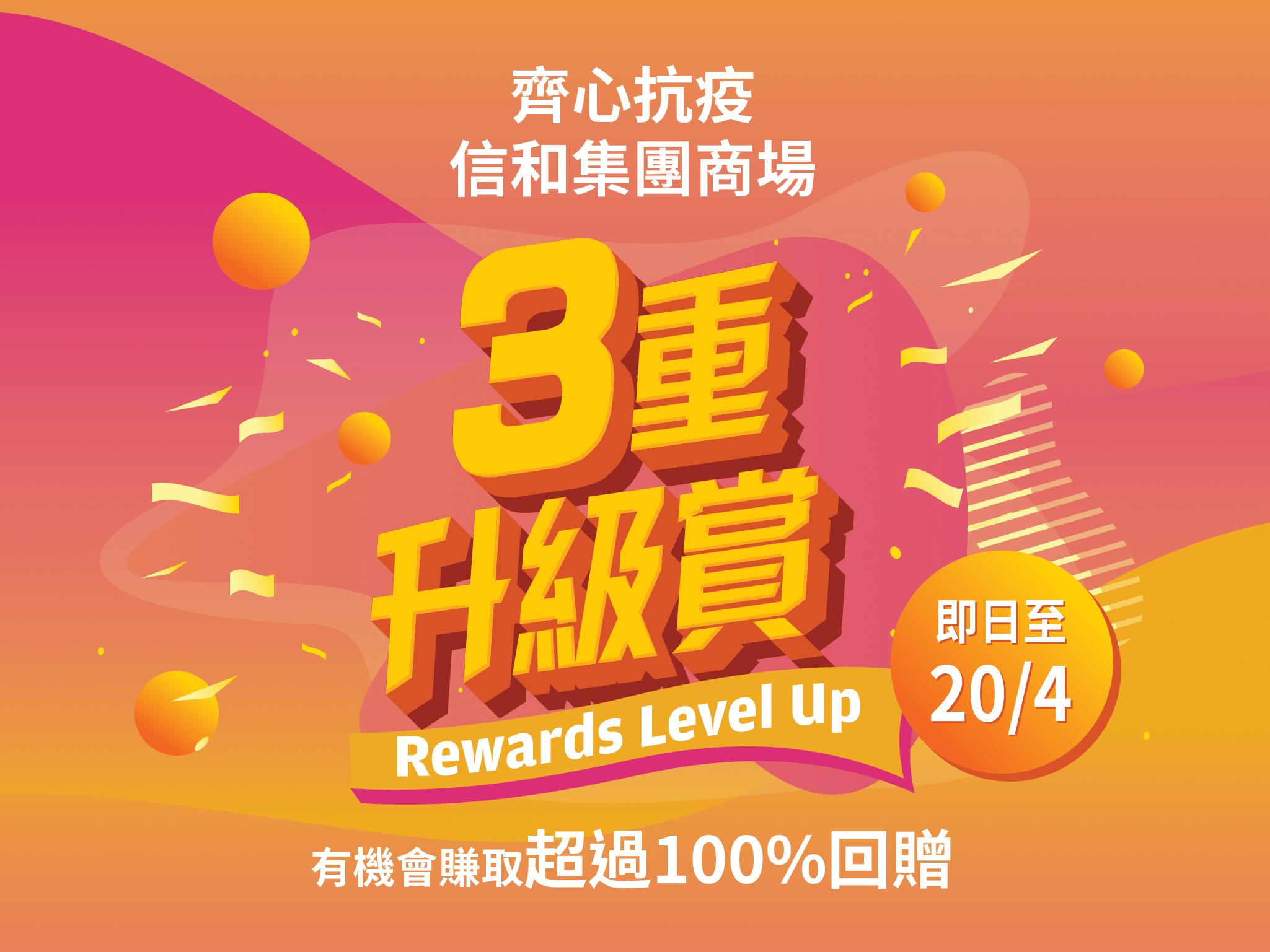 信和集團旗下6大商場推出「齊心抗疫.三重升級賞」。