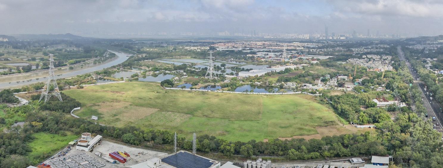 新地借出的元朗潭尾用地佔地10公頃。(新地提供)