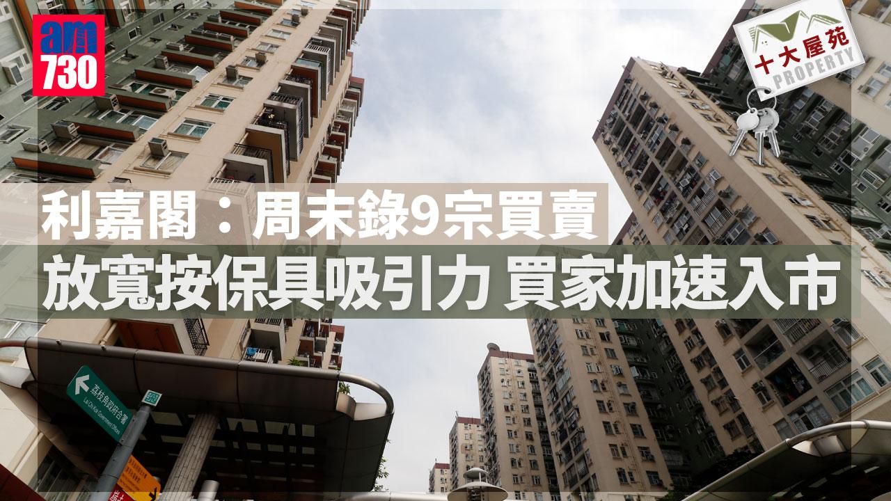 十大屋苑|利嘉閣:周末錄9宗買賣 放寬按保具吸引力 買家加速入市