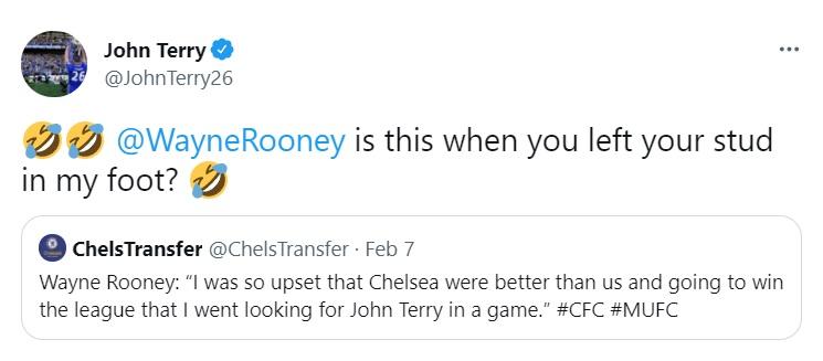 泰利在Twitter回應朗尼的訪問。(Twitter截圖)