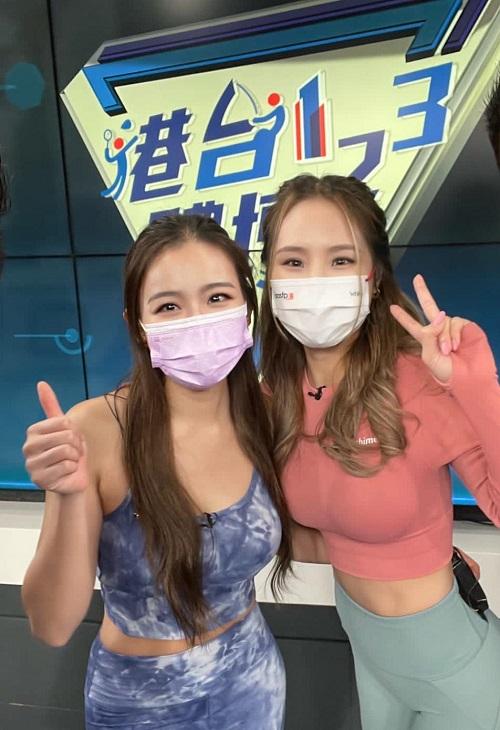 范莎莎與體適能教練吳國幸(Icy)