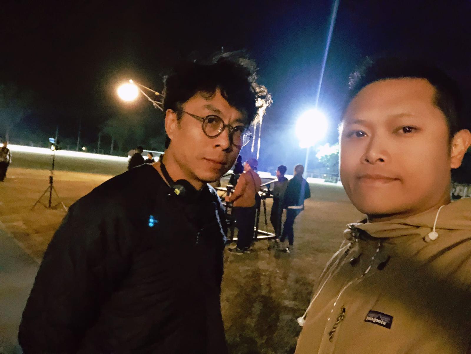 《媽媽的神奇小子》的編導尹志文(左起)和盧文駿,尹志文希望觀眾多留意新演員,