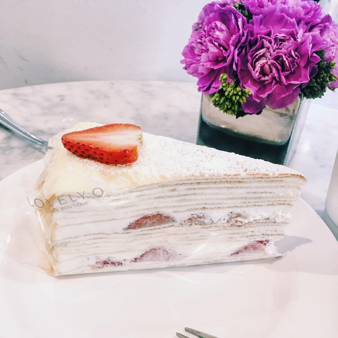 迷你士多啤梨千層蛋糕