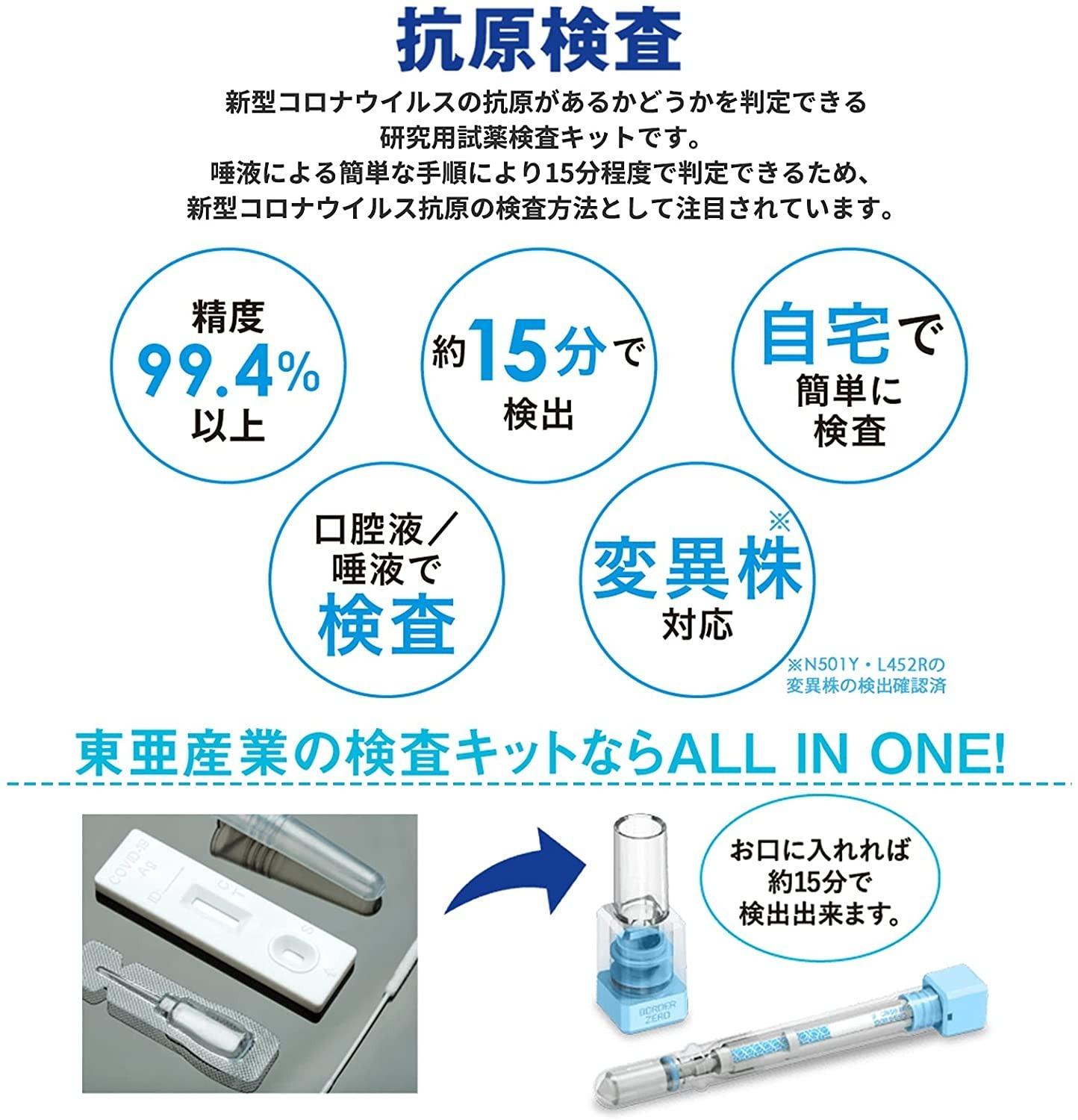 東亞產業日本製 (唾液檢查)