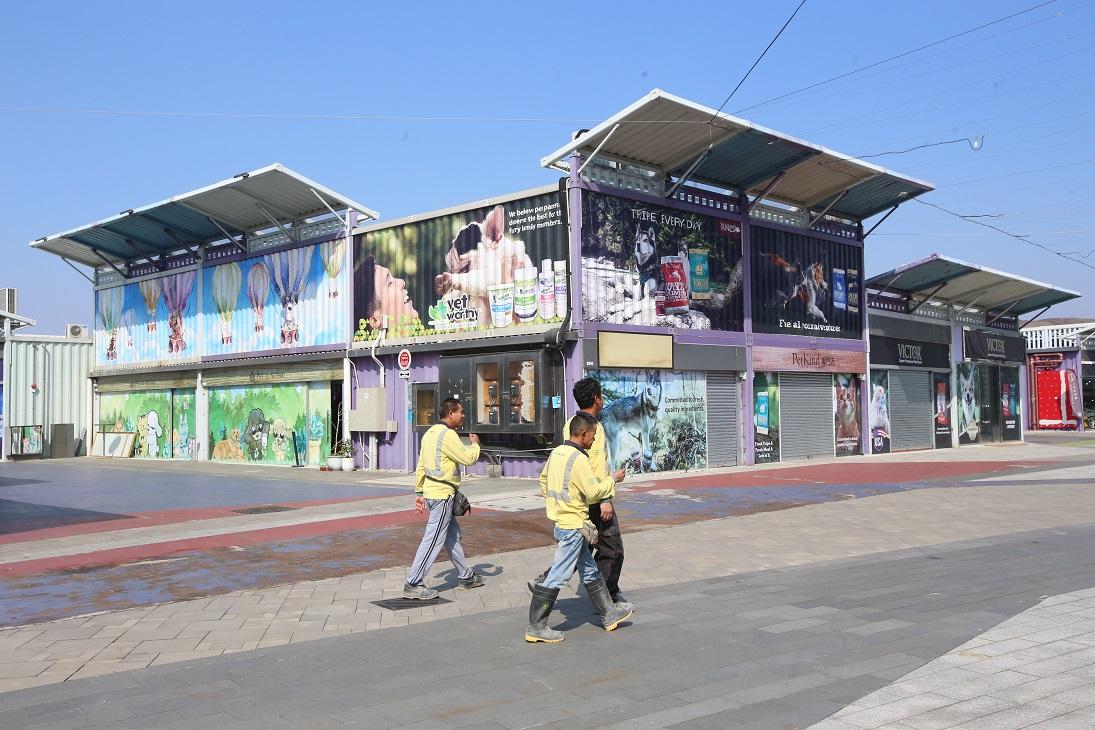 前新田購物城用地將會興建社區隔離治療設施。(資料圖片)