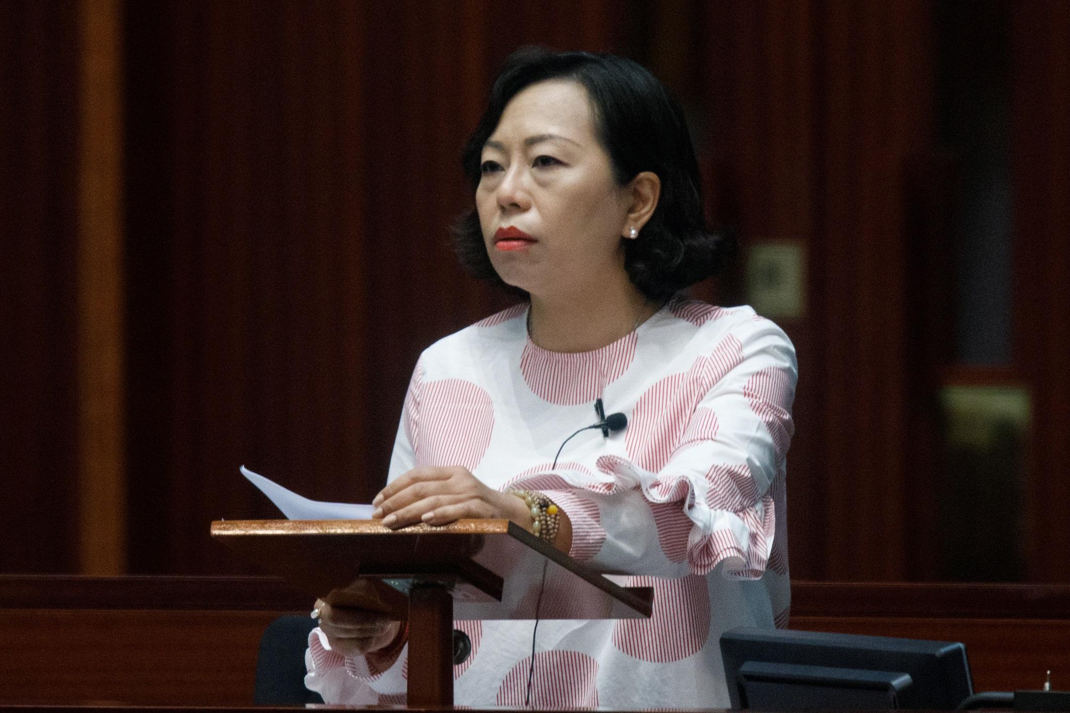 工聯會立法會議員麥美娟。(資料圖片/蘇文傑攝)